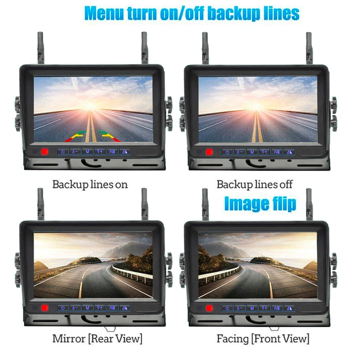 2nd Generation 200-300Ft Wireless Range Backup Camera for Trucks, Fleets. HD, 7inch LCD