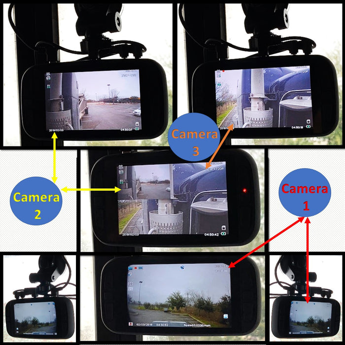 EagleEye 2nd Gen Triple Cam 2K Dashcam, Records 3 Viewpoints Now With Wifi