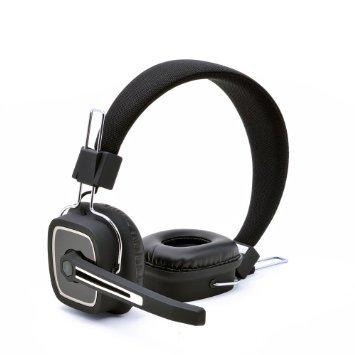 FalconEye Prime 2 HiFi Stereo Over the Head Bluetooth Headset (BLACK)