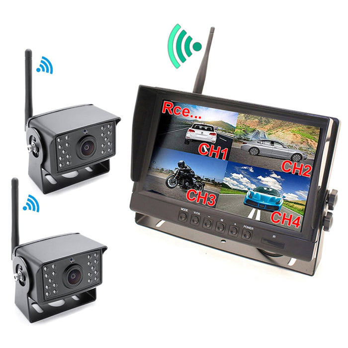 2nd Generation 200-300Ft Wireless Range Backup Camera for Trucks, Fleets. HD, 7inch LCD