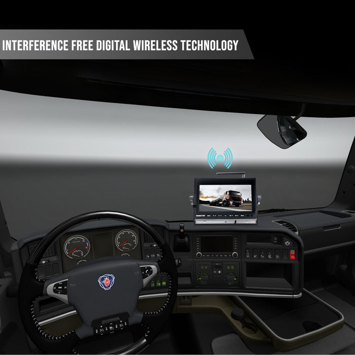 2nd Generation 200-300Ft Wireless Range Backup Camera for Trucks, Fleets. HD, 7inch LCD