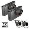 2nd Gen 2K Quad (4) GPS Pinnacle Touch Screen WIFI Dash Cam System