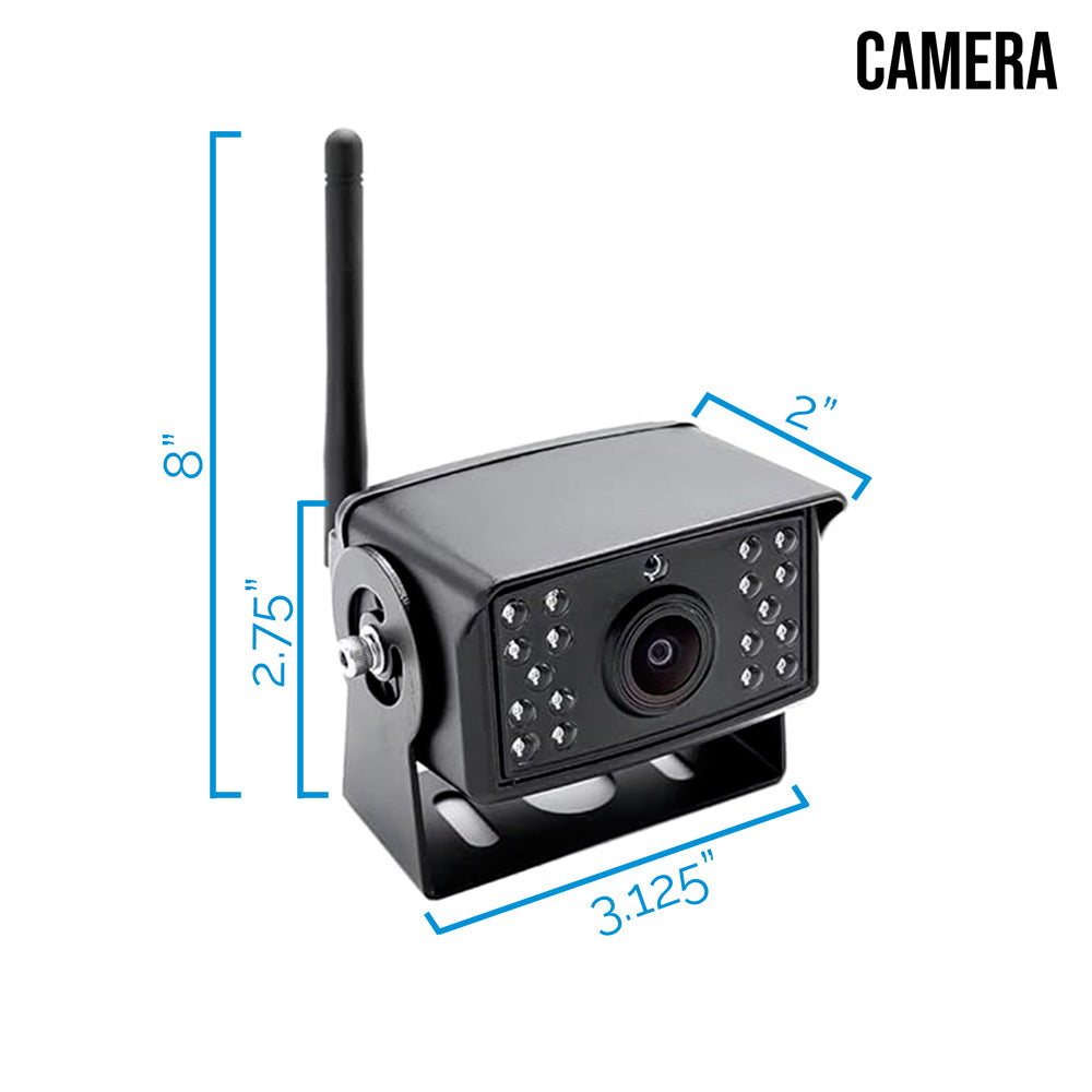 2nd Generation 200-300Ft Wireless Range Backup Camera for Trucks, Fleets. HD, 7inch LCD