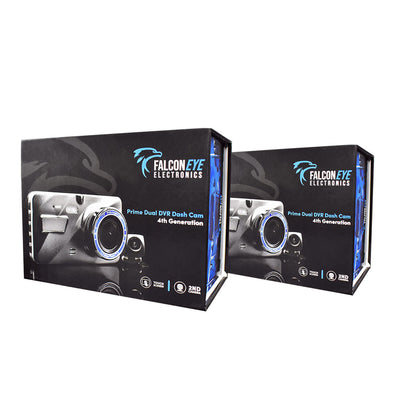 Prime Gold Quad DVR Trucker Dash Cam with Touch Screen - Records 4 Viewpoints