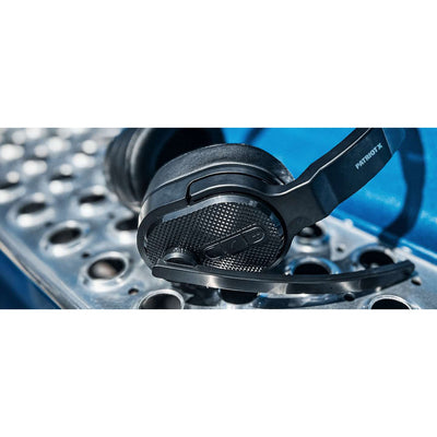 PATRIOTX Convertible Bluetooth Over the Head Headset! Single or Dual Ear Stereo Noise Canceling Headset 200ft+ Range