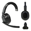 PATRIOTX Convertible Bluetooth Over the Head Headset! Single or Dual Ear Stereo Noise Canceling Headset 200ft+ Range