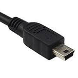 Mini-USB 12V Straight Hard Wire Power Cable for Dash Cams