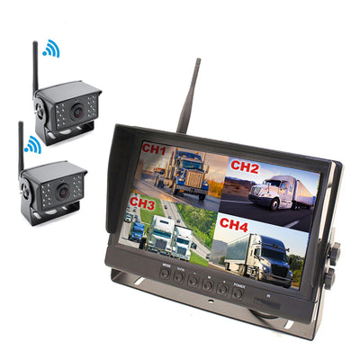 2nd Gen Digital Wireless 4 Channel DVR Multi-Cam System, 2-4 Wireless Cams, Heavy Duty, 200 Feet Wireless Range