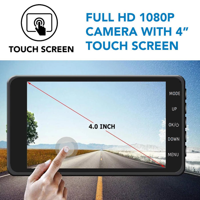Prime Touch Screen Cam for Rideshare Drivers, Single or Dual Dash Cams
