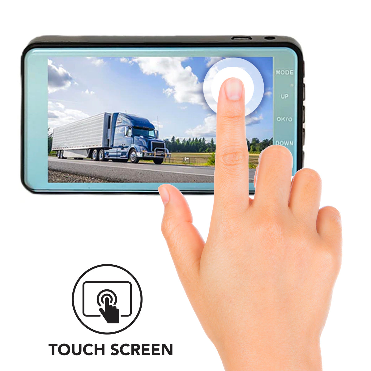 3rd Gen 1080P Blue Dash Cam with Touch Screen