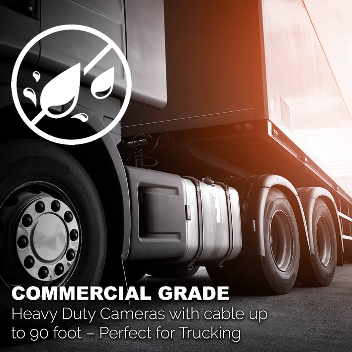 3RD GEN Multi-Camera DVR System, 2 to 4 1080P CAMS w/ GPS, 10" LCD, HEAVY DUTY for TRUCKERS