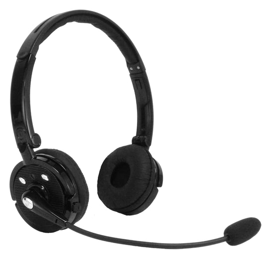 Dual Ear Trucker Headset, 10x Noise Canceling, Stereo, Over the Head