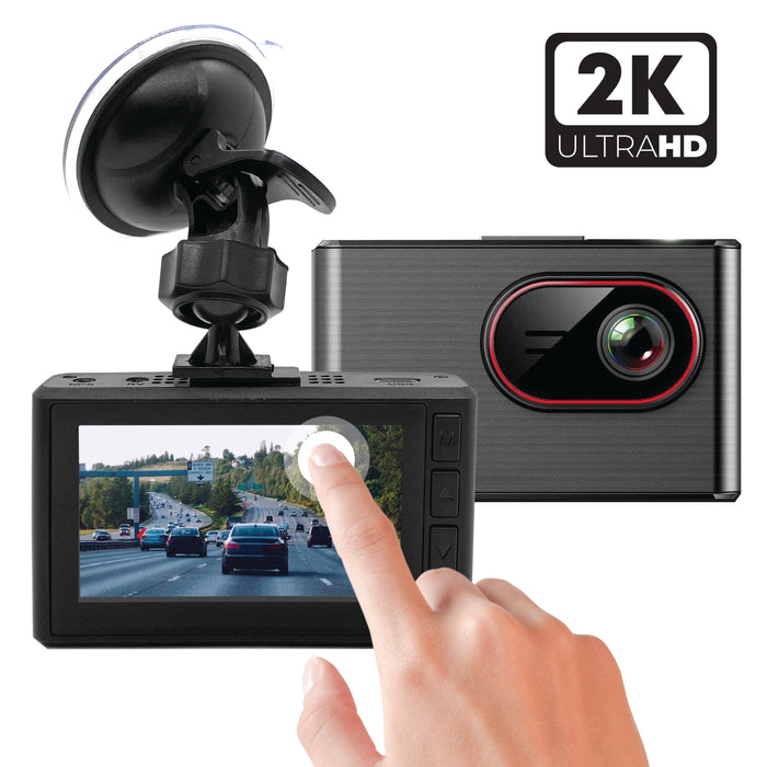 2nd Gen 2K Dual (2) GPS Pinnacle Touch Screen WIFI Dash Cam System