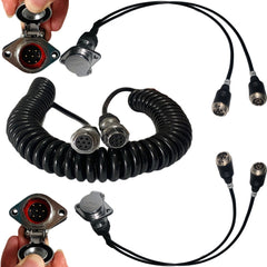 Falcon Electronics Heavy Duty Trailer Connector Cable Kit! Install 1, 2 or up to 4 Cams on a Trailer or RV!