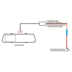 USB-C 12V Hard Wire Power Cable for Pinnacle Dash Cam