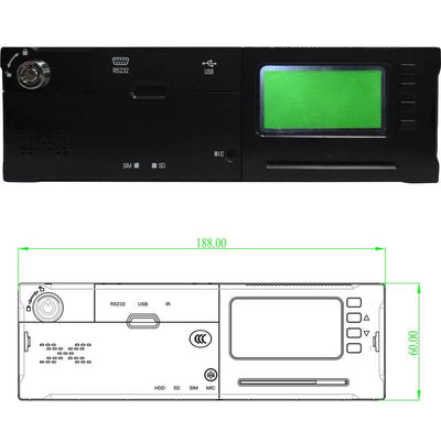 4G MNVR (BLACKBOX ONLY) 3-8 Cam DVR System with Live Streaming, GPS, *WIFI & More!