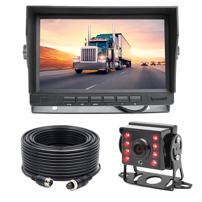 2nd Gen 1080P Super Night Vision Wired Backup Camera w/ 7" LCD!