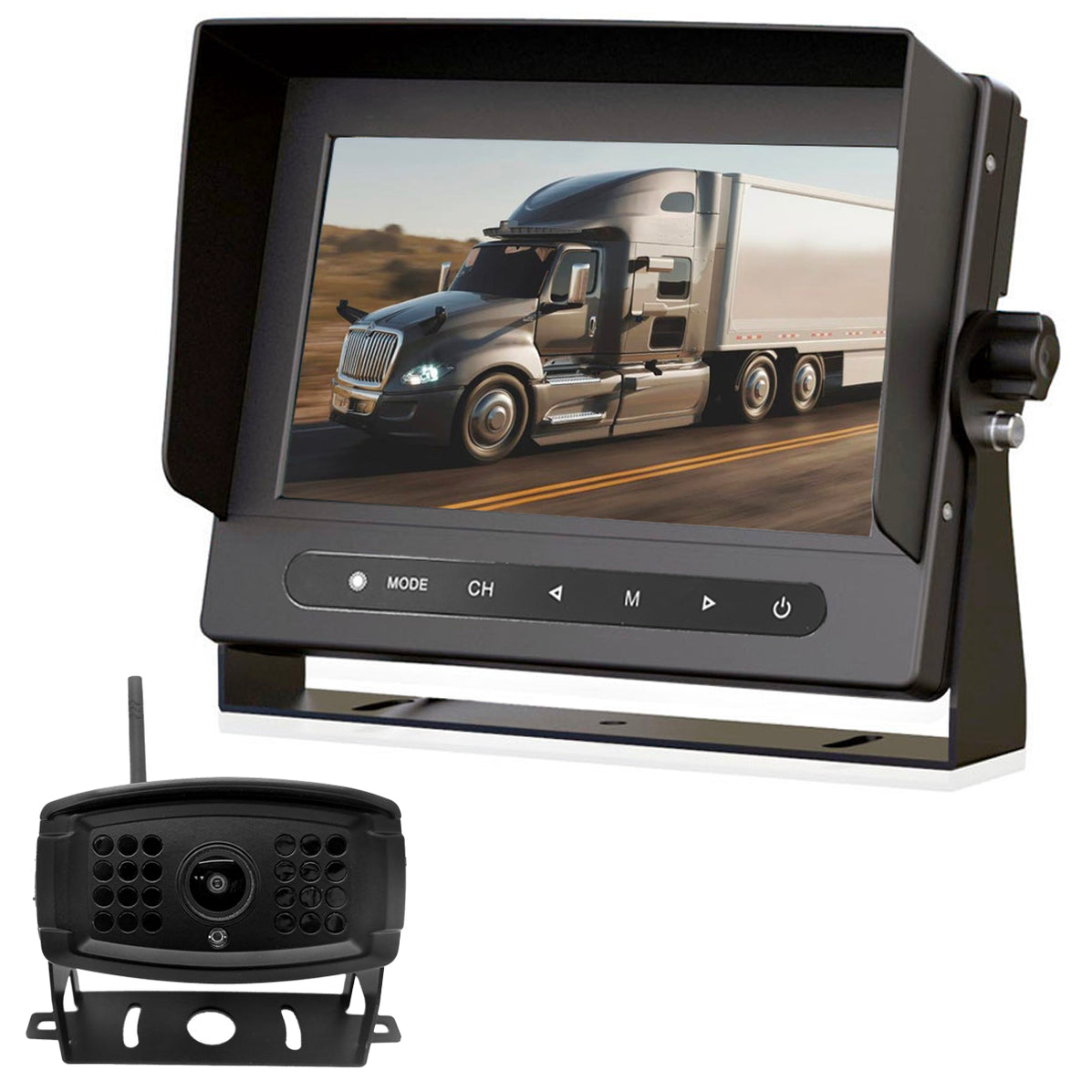 WIRELESS Heavy Duty Backup 1080P Camera with Waterproof IP67 7