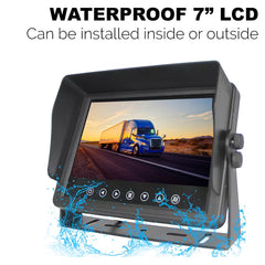 7 inch Waterproof Wired IP67 LCD Monitor (Monitor Only)