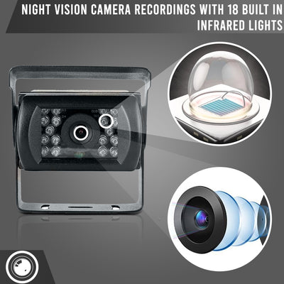 Multi Camera Dash Cam, 2 to 4 Cams and  9" LCD, Heavy Duty for Truckers