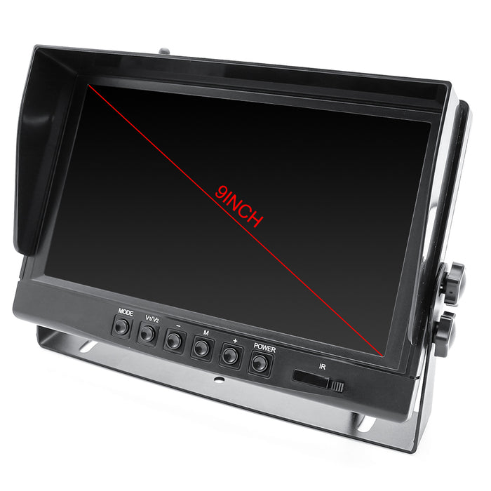 2nd GEN 9" Quad Screen Digital Wireless LCD with DVR (no cameras)