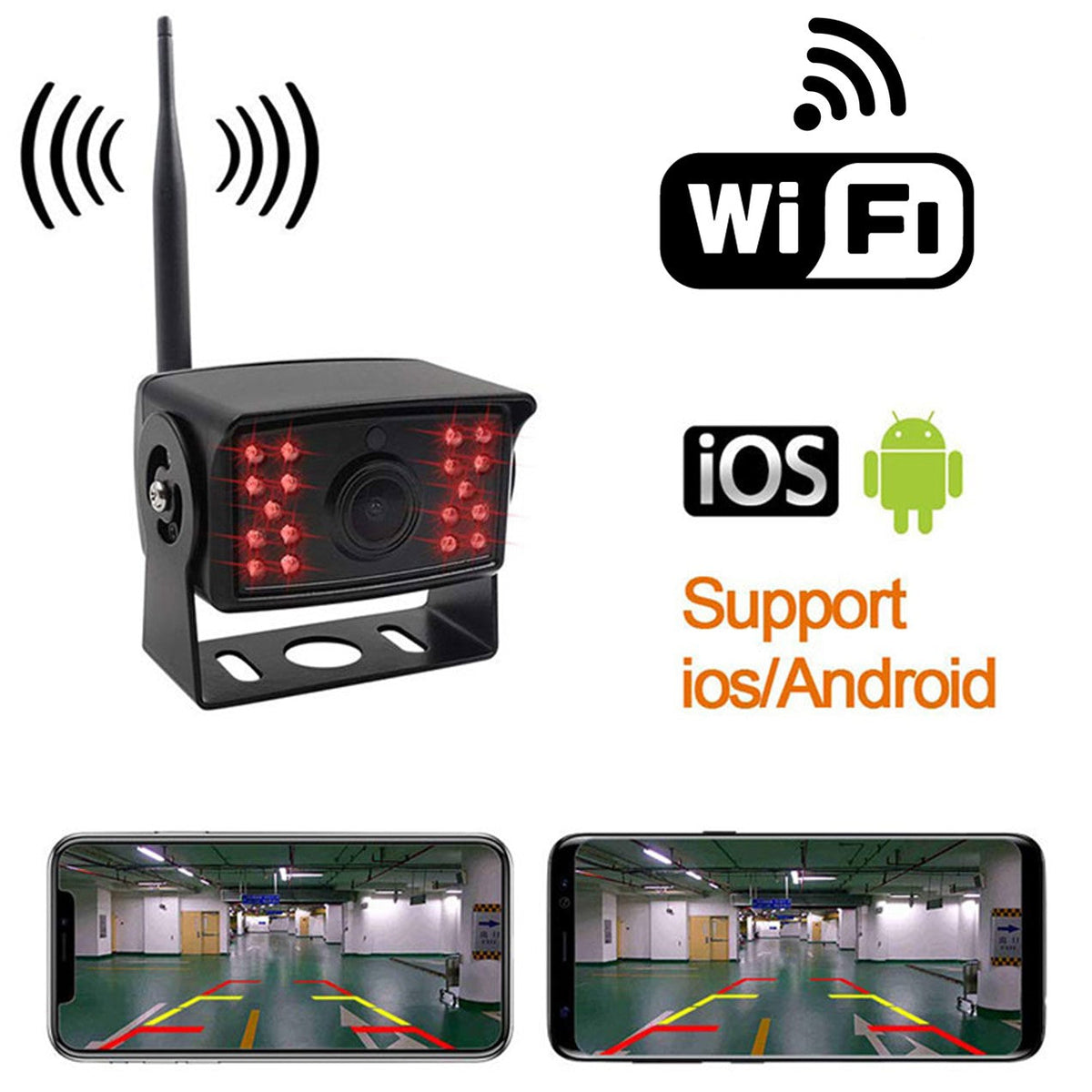 WIFI Heavy Duty Wireless Night Vision Backup Cam! Use Phone/Tablet as —  Falcon Electronics LLC