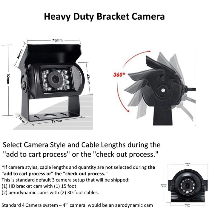 1080P Heavy Duty Bracket Cam with 18 IR Lights & 30' Cable