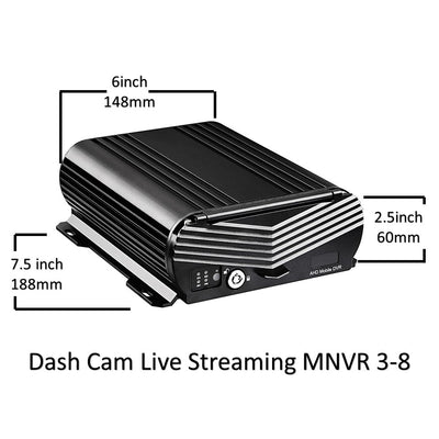 Dash Cam Live Streaming MNVR 3-8 Cam 1080N System with 4G, WIFI, GPS