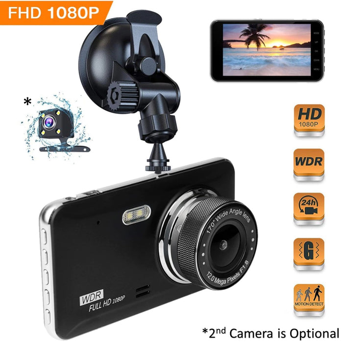 2nd Gen Prime AHD Dash Cam with Touch Screen, Optional 2nd Camera