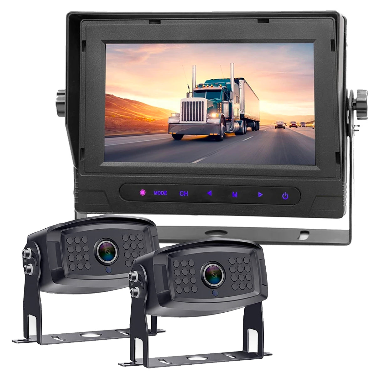 WIRELESS Heavy Duty Backup 1080P Camera with Waterproof IP67 7